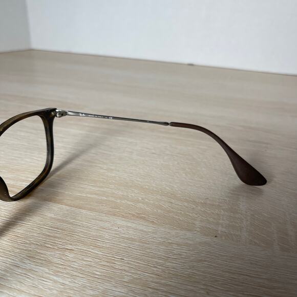 Ray-Ban RB4187 Chris 856/13 Sunglasses FRAMES ONLY Brown Rubber 54-18-145 Italy - Picture 7 of 12